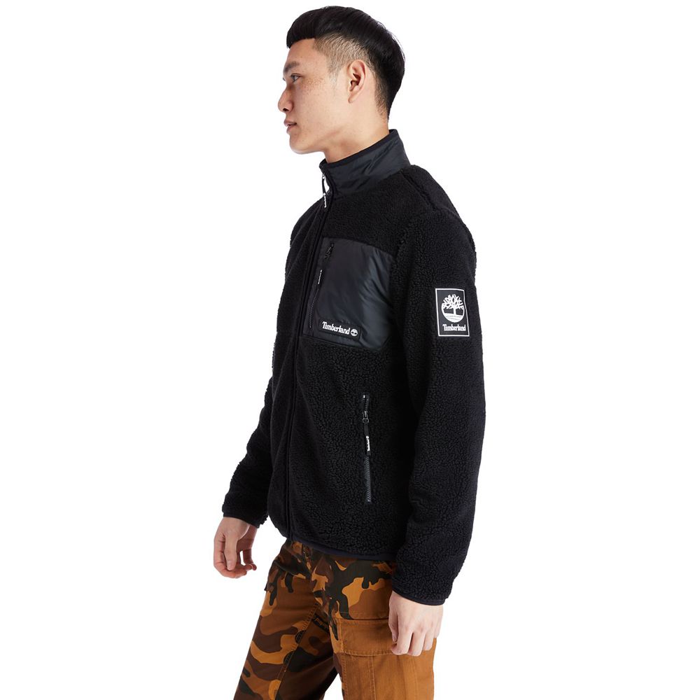 Jaqueta Masculino - Timberland Colorborck Recycled Fleece - WCPUL4273 - Pretas